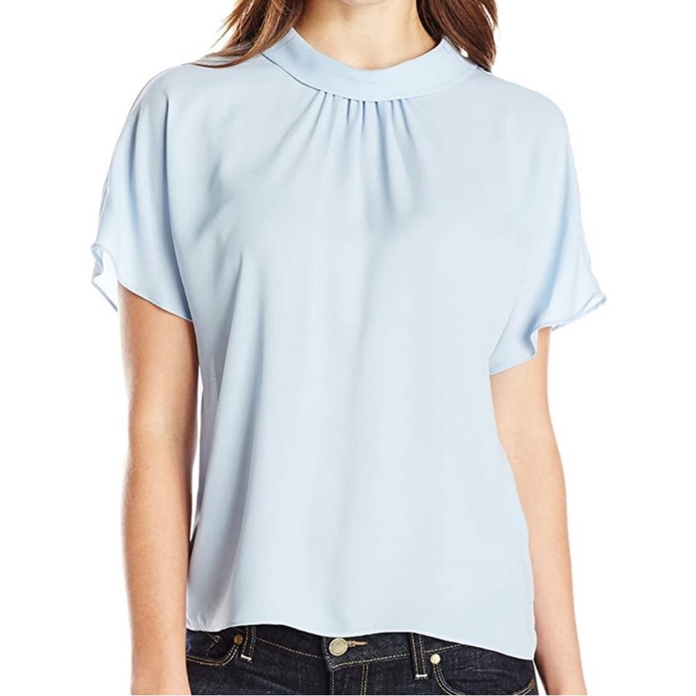 Vince Camuto Mock Neck Blouse